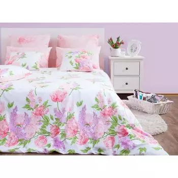 Постельное бельё дуэт «Линда/1», размер 220x240 см, 140x205 см - 2 шт, 70x70 см - 2 шт