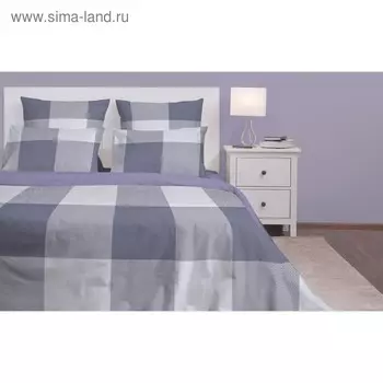 Постельное бельё дуэт «Лондон грей», размер 220x240 см, 140x205 см - 2 шт, 70x70 см - 2 шт