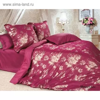 Постельное бельё дуэт «Мерседес», размер 220х240 см, 145х215 см - 2 шт, 50х70 см - 2 шт, 70х70 см - 2 шт