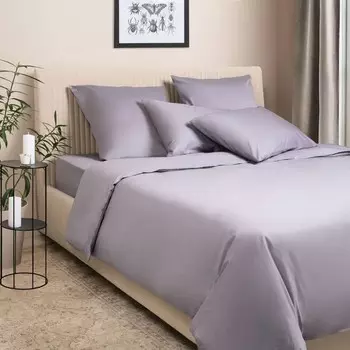 Постельное бельё дуэт «Моноспейс», размер 220х240 см, 145х215 - 2 шт 70х70 см - 2 шт, 50х70 см - 2 шт, цвет тёмно-серый