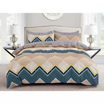 Постельное бельё дуэт Pure Cotton, размер 220x240 см, 145x215 см - 2 шт, 50x70 см - 2 шт, 70x70 см - 2 шт