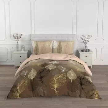 Постельное бельё дуэт, размер 215x240 см, 145x215 см - 2 шт, 70x70 см - 2 шт