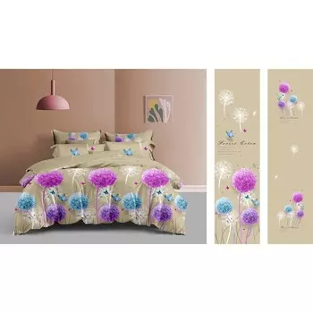 Постельное бельё дуэт, размер 220х240 см, 150х215 см - 2 шт, 70х70 см - 2 шт 12052