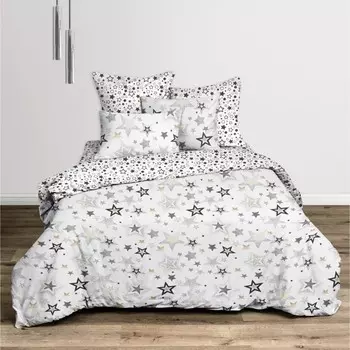 Постельное бельё дуэт, размер 220x240 см, 145x215 см - 2 шт, 70x70 см - 2 шт