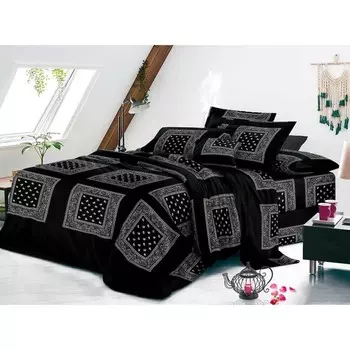 Постельное бельё дуэт, размер 220x240 см, 150x215 см - 2 шт, 70x70 см - 2 шт