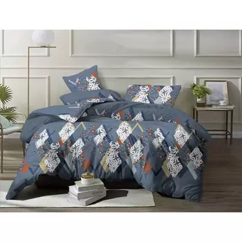 Постельное бельё дуэт, размер 220x240 см, 150x215 см - 2 шт, 70x70 см - 2 шт