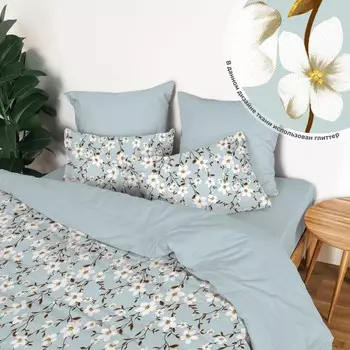 Постельное бельё дуэт, размер 220x240 см, 145x215 см - 2 шт, 70x70 см - 2 шт