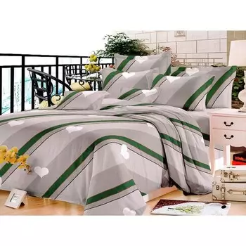 Постельное бельё дуэт, размер 220x240 см, 145x210 см - 2 шт, 70x70 см - 2 шт