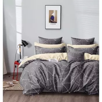 Постельное бельё дуэт, размер 220x240 см, 150x215 см - 2 шт, 70x70 см - 2 шт