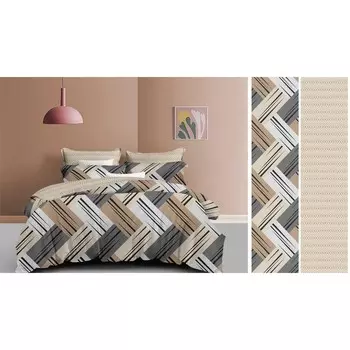 Постельное бельё дуэт, размер 220x240 см, 150x215 см - 2 шт, 70x70 см - 2 шт