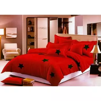 Постельное бельё дуэт, размер 220x240 см, 145x210 см - 2 шт, 70x70 см - 2 шт