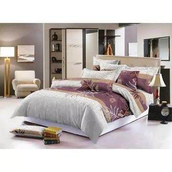 Постельное бельё дуэт, размер 220x240 см, 145x210 см - 2 шт, 70x70 см - 2 шт