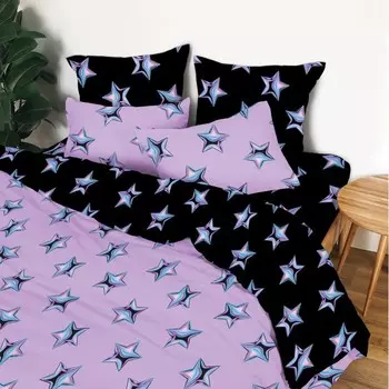 Постельное бельё дуэт, размер 220x240 см, 145x215 см - 2 шт, 70x70 см - 2 шт