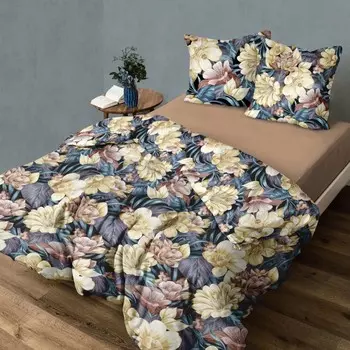 Постельное бельё дуэт, размер 220x240 см, 145x215 см - 2 шт, 70x70 см - 2 шт