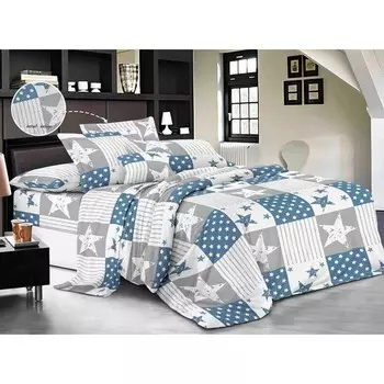 Постельное бельё дуэт, размер 220x240 см, 150x215 см - 2 шт, 70x70 см - 2 шт