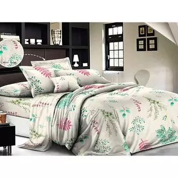 Постельное бельё дуэт, размер 220x240 см, 150x215 см - 2 шт, 70x70 см - 2 шт