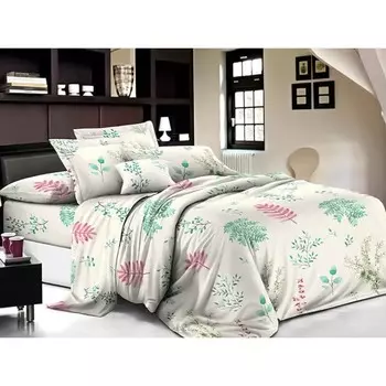 Постельное бельё дуэт, размер 220x240 см, 150x215 см - 2 шт, 70x70 см - 2 шт