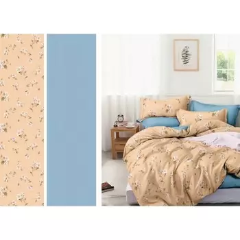 Постельное бельё дуэт, размер 220x240 см, 150x215 см - 2 шт, 70x70 см - 2 шт