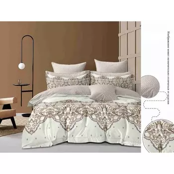 Постельное бельё дуэт, размер 220x240 см, 150x215 см - 2 шт, 70x70 см - 2 шт