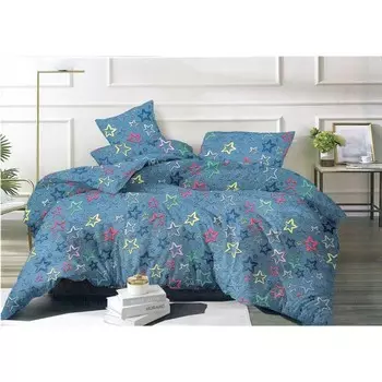 Постельное бельё дуэт, размер 220x240 см, 150x215 см - 2 шт, 70x70 см - 2 шт