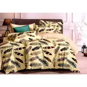 Постельное бельё дуэт, размер 220x240 см, 150x215 см - 2 шт, 70x70 см - 2 шт