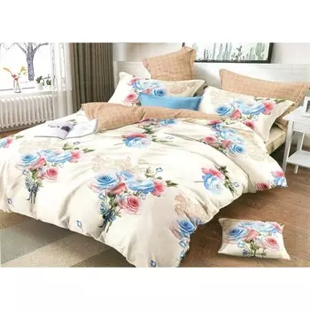 Постельное бельё дуэт, размер 220x240 см, 150x215 см - 2 шт, 70x70 см - 2 шт