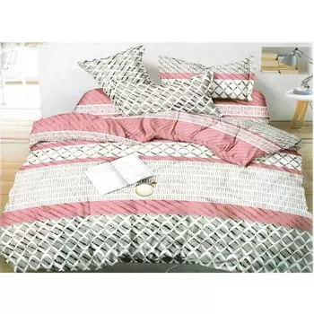 Постельное бельё дуэт, размер 220x240 см, 150x215 см - 2 шт, 70x70 см - 2 шт