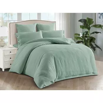 Постельное бельё дуэт с простынёй на резинке Organic Cotton, размер 180x200x25 см, 150x210 см - 2 шт, 50x70 см - 2 шт, 70x70 см - 2 шт