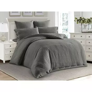 Постельное бельё дуэт с простынёй на резинке Organic Cotton, размер 180x200x25 см, 150x210 см - 2 шт, 50x70 см - 2 шт, 70x70 см - 2 шт