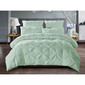 Постельное бельё дуэт с простынёй на резинке Casa Mare, размер 200x200x25 см, 150x210 см - 2 шт, 50x70 см - 2 шт, 70x70 см - 2 шт