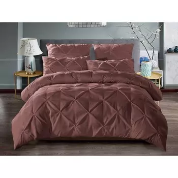 Постельное бельё дуэт с простынёй на резинке Casa Mare, размер 200x200x25 см, 150x210 см - 2 шт, 50x70 см - 2 шт, 70x70 см - 2 шт