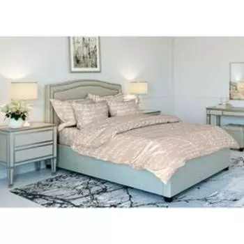 Постельное бельё дуэт с простынёй на резинке, размер 180x200 см, 150x215 см - 2 шт, 70x70 см - 2 шт