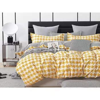 Постельное бельё дуэт Satin de Luxe, размер 230x250 см, 150x210 см - 2 шт, 50x70 см - 2 шт, 70x70 см - 2 шт