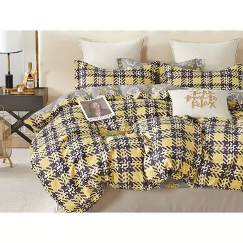 Постельное бельё дуэт Satin de Luxe, размер 230x250 см, 150x210 см - 2 шт, 50x70 см - 2 шт, 70x70 см - 2 шт