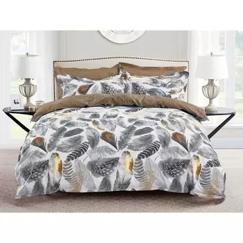 Постельное бельё дуэт Satin de Luxe, размер 220х240 см, 145х215 см - 2 шт, 50х70 см - 2 шт, 70х70 см - 2 шт