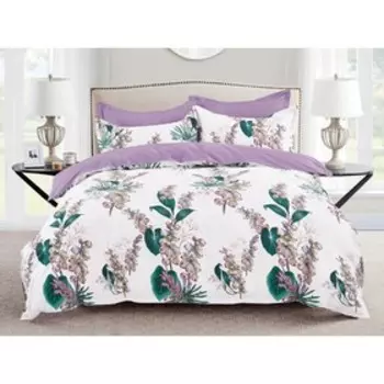 Постельное бельё дуэт Satin de Luxe, размер 220х240 см, 145х215 см - 2 шт, 50х70 см - 2 шт, 70х70 см - 2 шт