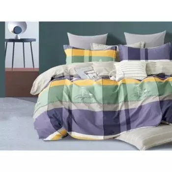 Постельное бельё дуэт Satin de Luxe, размер 230х250 см, 150х210 см - 2 шт, 50х70 см - 2 шт, 70х70 см - 2