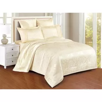 Постельное бельё дуэт Satin Jacquard, размер 230x250 см, 150x215 см - 2 шт, 50x70 см - 2 шт, 70x70 см - 2 шт