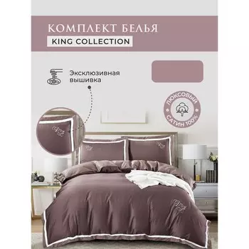 Постельное бельё евро Diva Afrodita King collection, размер 230х250 см, 200х230 см, 50x70 см - 2 шт