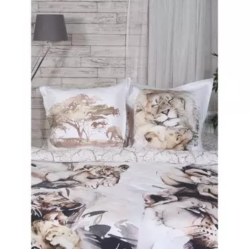 Постельное бельё евро Family Leos, размер 235х260 см, 200х220 см, 50х70 см - 2 шт, 70х70 см - 2 шт