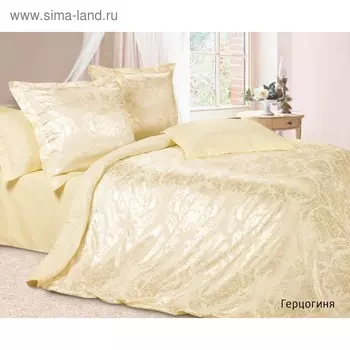 Постельное бельё евро «Герцогиня», размер 175х215 см, 215х220 см, 70х70 см - 2 шт, 50х70 см - 2 шт