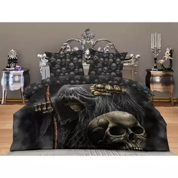 Постельное бельё евро «Готика», размер 220x240 см, 200x220 см, 70x70 см - 2 шт