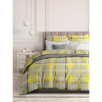 Постельное бельё евро Long island, размер 214х240 см, 215х220 см, 70х70 см - 2 шт