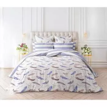 Постельное бельё евро Перкаль, размер 220х240 см, 200х220 см, 50x70 см - 2 шт, 70х70 см - 2 шт