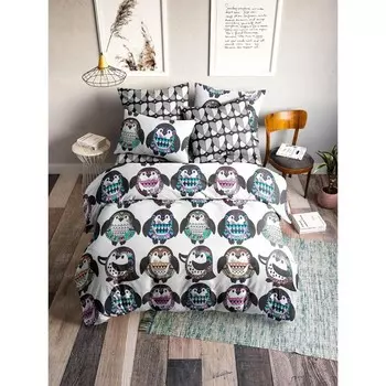 Постельное бельё евро, размер 200х220 см, 200х220 см, 50х70 см - 2 шт