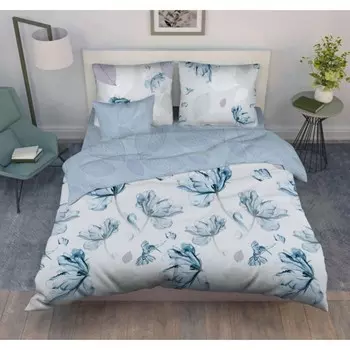 Постельное бельё евро Василиса, размер 200х220 см, 200х215 см, 70х70 см - 2 шт