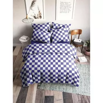 Постельное бельё евро, размер 200х220 см, 200х220 см, 50х70 см - 2 шт