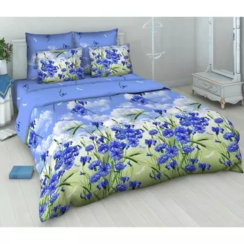 Постельное бельё евро, размер 200х220 см, 200х215 см, 70х70 см - 2 шт