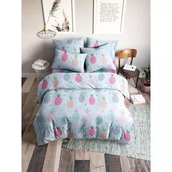 Постельное бельё евро, размер 200х220 см, 175х215 см, 70х70 см - 2 шт