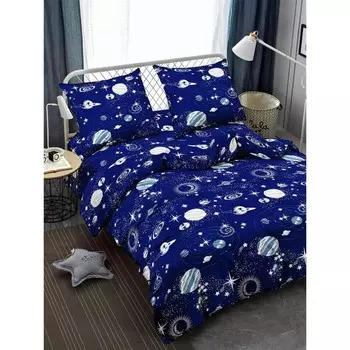 Постельное бельё евро, размер 200x210 см, 200x215 см, 70х70 см - 2 шт